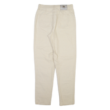 ROSNER Womens Trousers Cream Regular Tapered W30 L32