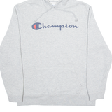 CHAMPION Mens Grey Hoodie M