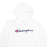 CHAMPION Mens White Hoodie USA M