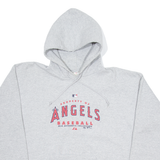 MAJESTIC Angels Baseball Mens Grey Hoodie USA L