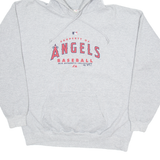 MAJESTIC Angels Baseball Mens Grey Hoodie USA L