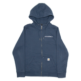 CARHARTT Animal Biome Mens Blue Hoodie Full Zip L