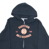 RUSSELL ATHLETIC Servitium Nulli Secundus Mens Black Hoodie Full Zip M