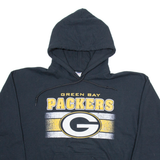 GILDAN Green Bay Packers Mens Black Hoodie USA L
