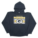 GILDAN Green Bay Packers Mens Black Hoodie USA L