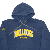 GILDAN Bulldogs Rugby Mens Blue Hoodie USA M