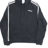 ADIDAS Womens Black Hoodie S