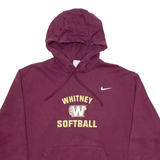 NIKE Whitney Softball Mens Maroon Hoodie USA XL