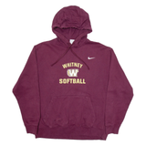 NIKE Whitney Softball Mens Maroon Hoodie USA XL