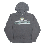 MAJESTIC Green Bay Packers Mens Grey Hoodie USA S