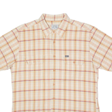 BOVY JEANS Mens Shirt Orange 90s Plaid XL