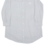 LAUREN RALPH LAUREN Womens Shirt Grey Houndstooth 3/4 Sleeve S