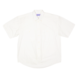 BASIC WEAR Mens Plain Shirt White 90s XL