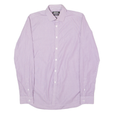 DKNY Slim Fit Mens Shirt Purple Striped Long Sleeve M