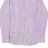 DKNY Slim Fit Mens Shirt Purple Striped Long Sleeve M