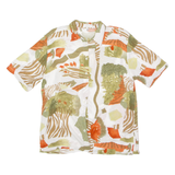 FLOU Womens Shirt White 90s Floral UK 14