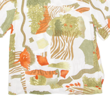 FLOU Womens Shirt White 90s Floral UK 14