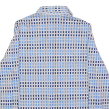 GRUPP TOP TEXTIL Womens Shirt Blue 90s Striped Long Sleeve UK 12