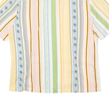 Womens Shirt Orange 90s Striped L