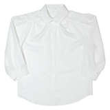 Womens Shirt White 90s Striped Long Sleeve M