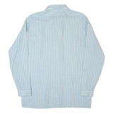 LINEA GATSBY Mens Shirt Blue 90s Striped Long Sleeve XXS