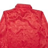 Womens Shirt Red 90s Geometric Long Sleeve S