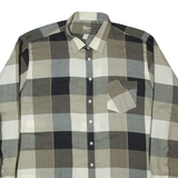 MARC THOMBARD Mens Shirt Grey Check Long Sleeve XL