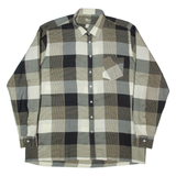 MARC THOMBARD Mens Shirt Grey Check Long Sleeve XL