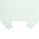 ELLESSE Cropped Womens Sweatshirt Green UK 10