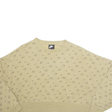 NIKE Cropped Womens Sweatshirt Beige M