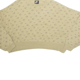 NIKE Cropped Womens Sweatshirt Beige M