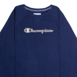 CHAMPION Mens Sweatshirt Blue Crew Neck 2XL