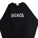CHAMPION Sickos The Onion Mens Sweatshirt Black Crew Neck S