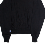 CHAMPION REVERSE WEAVE Mens Sweatshirt Black Crew Neck S