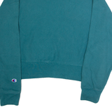 CHAMPION REVERSE WEAVE Cropped Womens Sweatshirt Green Crew Neck 2XL