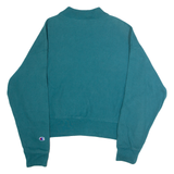 CHAMPION REVERSE WEAVE Cropped Womens Sweatshirt Green Crew Neck 2XL