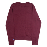 CHAMPION Mens Sweatshirt Maroon Crew Neck S