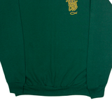 HANES Teen CBS Mens Sweatshirt Green Crew Neck 90s USA L