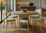 Anyseat Multi Color Diamond Print Chair Cover – Stretch Washable Removable Seat Cover for Dining & Kitchen