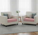 Anyhouz Sofa Cushion Cover – Old Rose Polyester, Thick Stretchable, 1Pc Living Room Chair