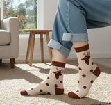 Anyfootwear 3 Pairs Women’s Joyful Holiday Cotton Socks Funny Gift Party