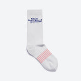 MFGD Crew Socks | White