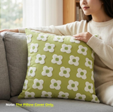 Anypillow Daisy Plush Decorative Cushion Cover – Soft Throw Pillowcase for Sofa & Bed