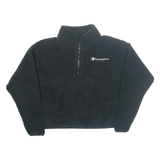 CHAMPION Fleece Womens Pullover Jacket Black S