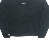 CHAMPION Fleece Womens Pullover Jacket Black S