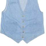 STAMPEDE Womens Denim Waistcoat Blue M