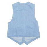STAMPEDE Womens Denim Waistcoat Blue M