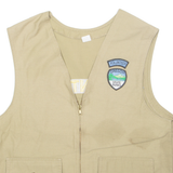 Oregon State Parks Mens Workwear Gilet Beige USA M