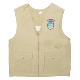 Oregon State Parks Mens Workwear Gilet Beige USA M