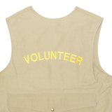 Oregon State Parks Mens Workwear Gilet Beige USA M